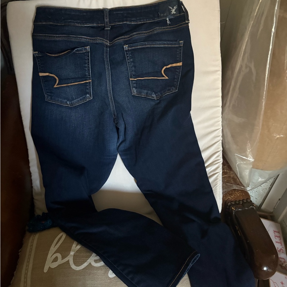 America Eagle size 13 Women's Dark Blue Jeans
